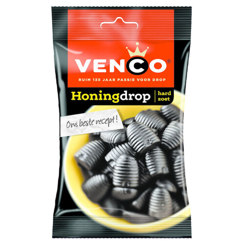 Venco Dutch Licorice Honey Bag 168g / Honingdrop Hard Zoet