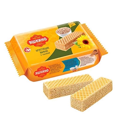 Yashkino Wafers w/Halva 200g