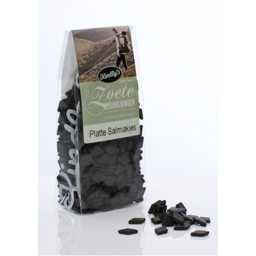 Kindly's Licorice Small Salmiak Diamonds 130g / Platte Salmiakjes