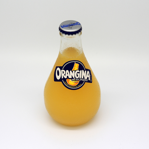 Orangina Citrus Beverage Original Bottle 250ml / All Natural