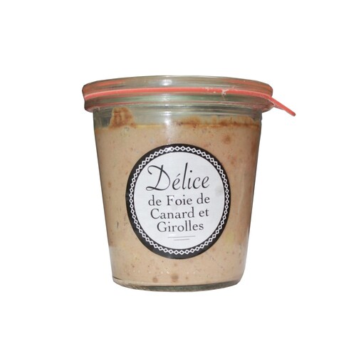 Loste Duck Liver Parfait with Foie Gras & Chanterelles Jar 200g / Delice de Foie de Canard at Girolles