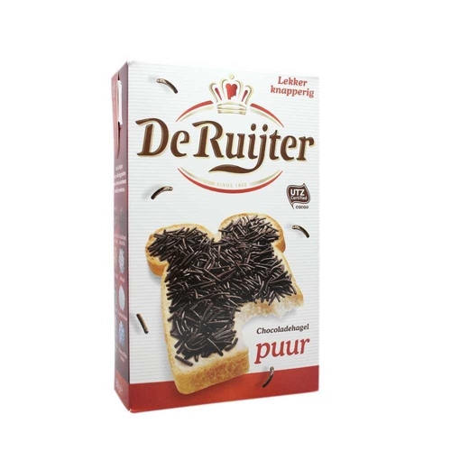 De Ruijter Chocolate Sprinkles Dark 390g / Chocolade Hagel Puur