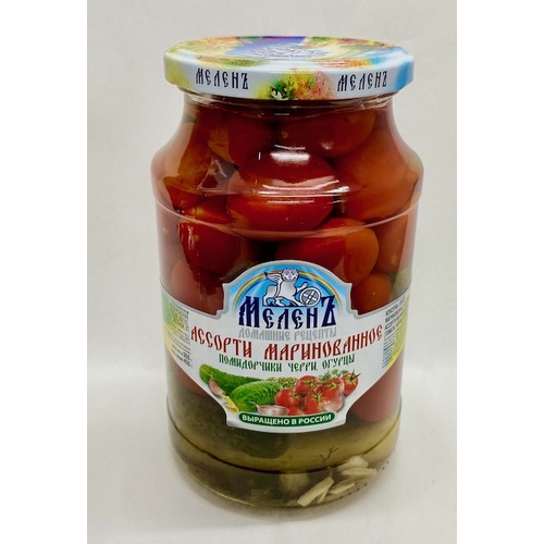 Melen Assorted Pickled Cherry Tomatoes & Cucumbers 900g