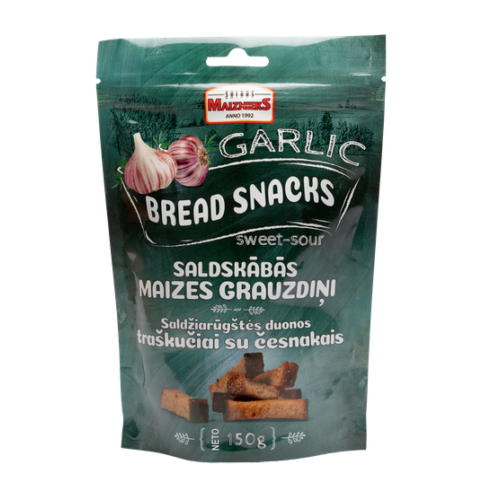 Cannelle Rye Bread Toast Snacks Sweet & Sour Garlic 150g