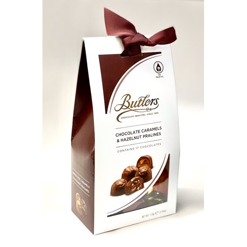 Butlers Chocolate Pralines Caramels & Hazelnut 170g