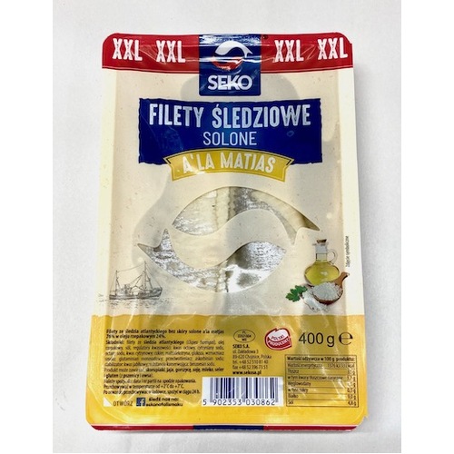 Seko Herring Fillet Matjas in Oil XL Tray 400g