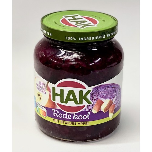 Hak Red Cabbage w/Apple 355g / Rode Kool met Stukjes Appel
