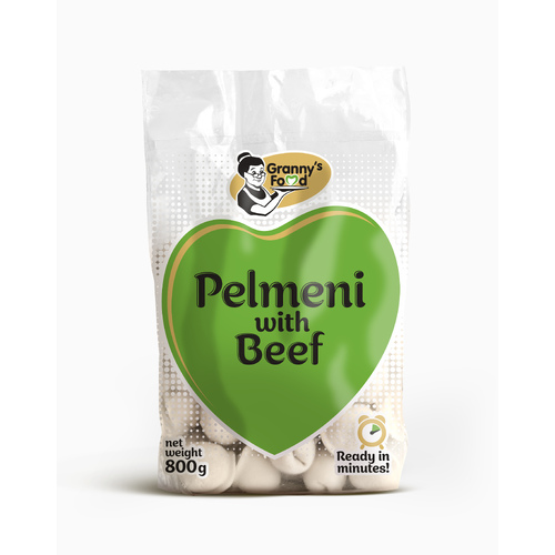 Granny's Food Pelmeni Dumplings w/Beef Frozen 800g