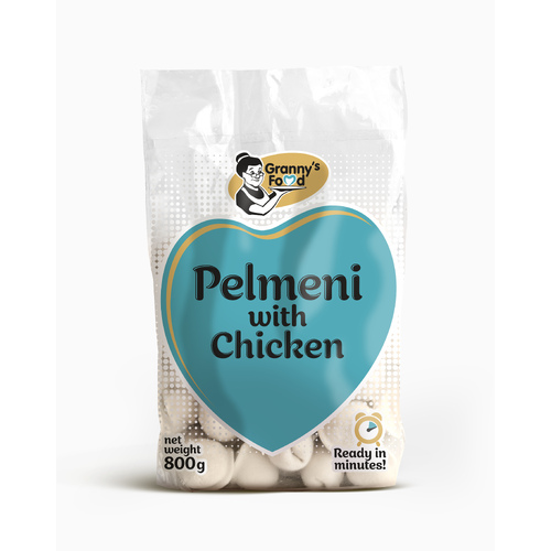 Granny's Food Pelmeni Dumplings w/Chicken Frozen 800g