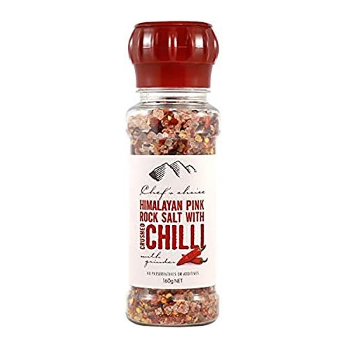 Chef’s Choice Grinder Himalayan Pink Rock Salt w/Crushed Chilli 160g