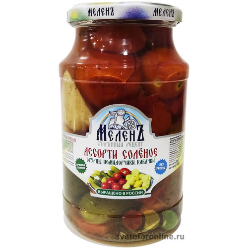 Melen Assorted Cucumbers, Zucchini, Tomatoes Salted 900g