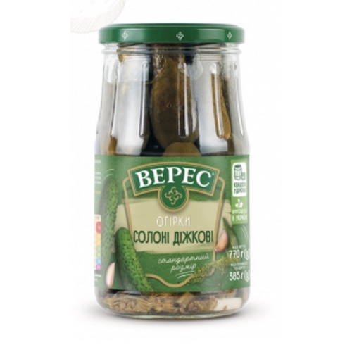 Veres Cucumbers Salted 770g 
