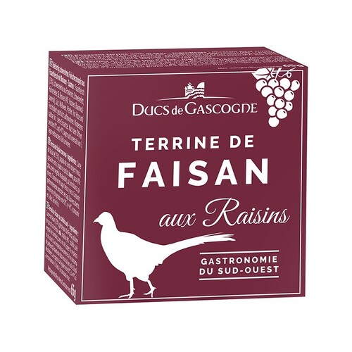 Ducs de Gascogne Wild Pheasant Terrine w/Grapes 65g