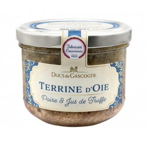 Ducs de Gascogne Terrine Goose w/Pear & Truffle Juice 180g