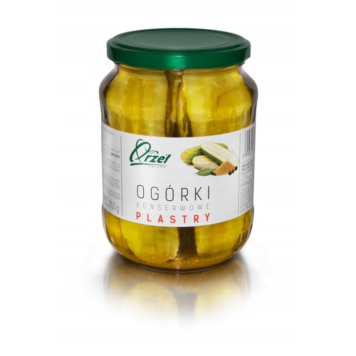 Orzel Cucumbers Sliced Pickled 680g / Ogorki Konserwowe Plastry