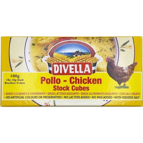 Divella Stock Cubes Chicken 100g / Dadi Bouillon Cubes