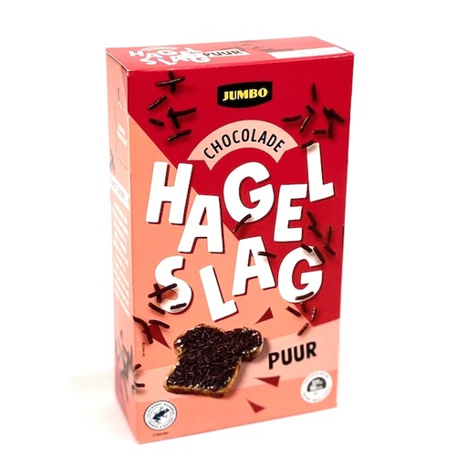 Jumbo Chocolate Sprinkles Dark 600g / Hagel Slag Puur