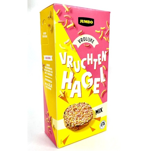 Jumbo Fruit Sprinkles Mix 400g / Vruchtenhagel mix
