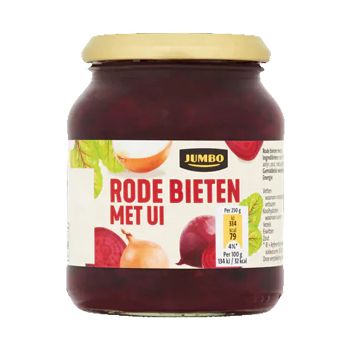 Jumbo Red Beets w/Onion 340g / Rode Bieten Met Ui