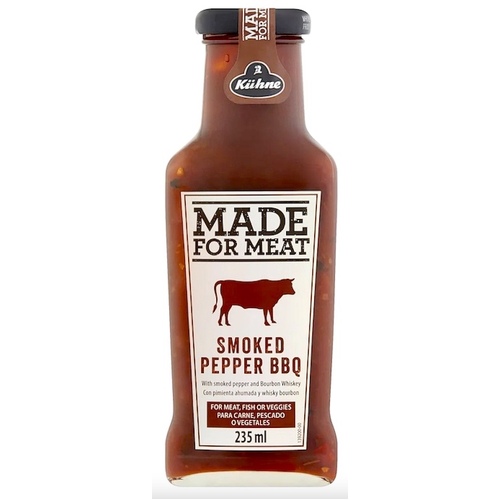 Kuhne Made For Meat Sauce Smoked Pepper BBQ 235ml