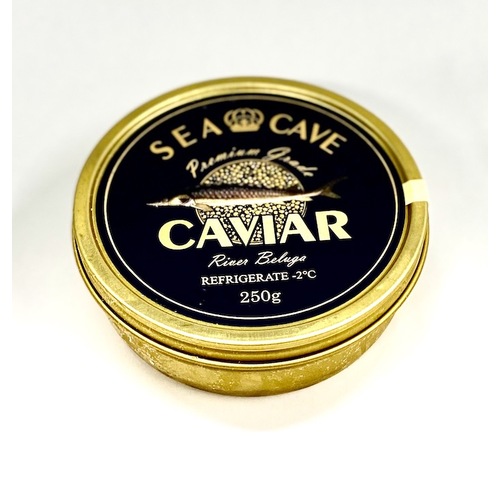 Sea Cave Black Caviar River Beluga 250g / Premium Grade