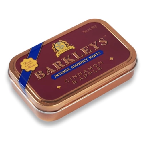 Tuttle & Co Barkleys Mints Intense Gourmet Cinnamon & Apple 50g