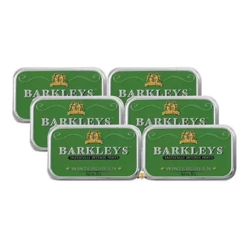 Tuttle & Co Barkleys Mints Tastefully Intense Wintergreen 50g / Pack of 6