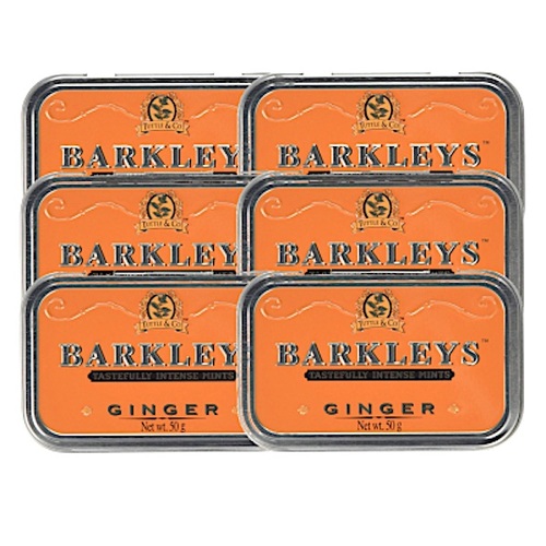 Tuttle & Co Barkleys Mints Ginger Tin 50g / Pack of 6