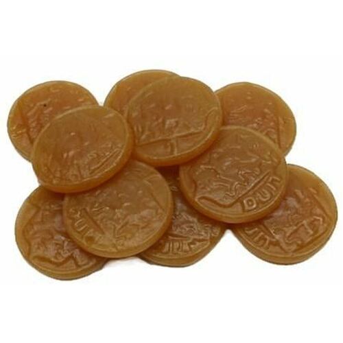 K&H Dutch Licorice Salmiak Coins Loose 400g / Salty & Chewy / Duiten Poen