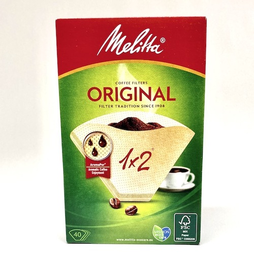 Melitta Coffee Filters Small 1x2 Original 40 Count