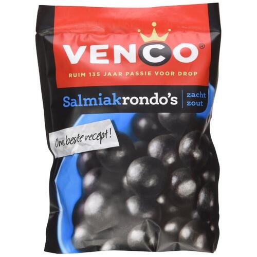 Venco Dutch Licorice Salmiak Rondo's Bag 225g