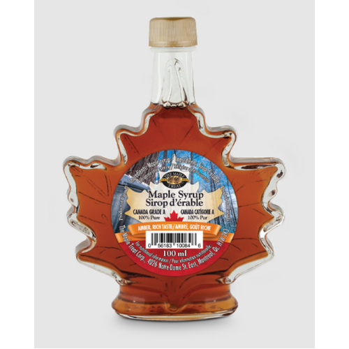 The Maple Treat Maple Syrup Grade A 100ml / Leaf Bottle