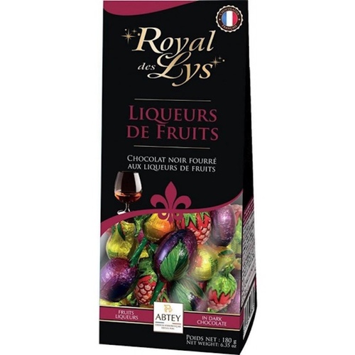 Abtey Royal des Lys Chocolate Dark Liqueur Fruit Assortment 180g