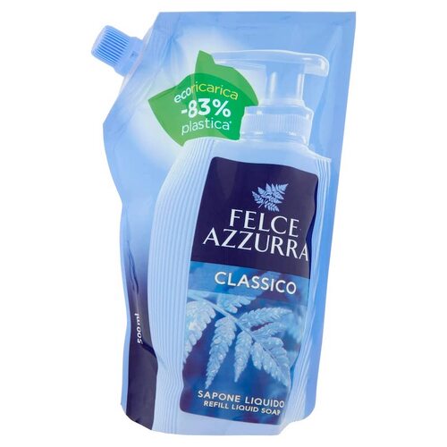Felce Azzurra Liquid Soap Classic Eco Refill 500ml / Sapone Liquido