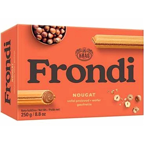 Kras Frondi Wafer Sticks Hazelnut Cream Nougat 250g