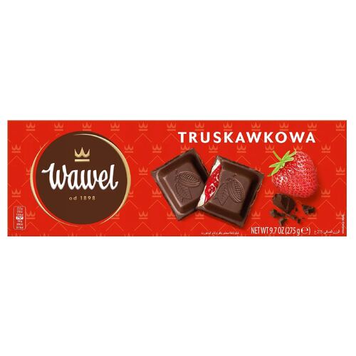 Wawel Chocolate Block Dark Strawberry & Yoghurt 275g