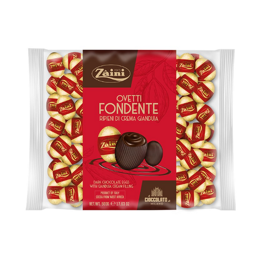 Zaini Chocolate Mini Eggs w/Gianduia Cream Dark 1kg /Ovetti Fondente