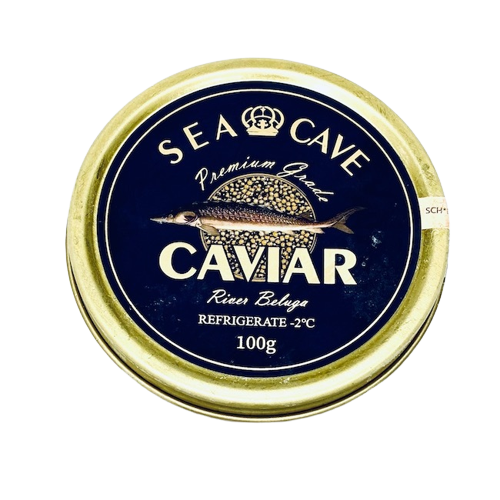 Sea Cave Black Caviar River Beluga 100g / Premium Grade