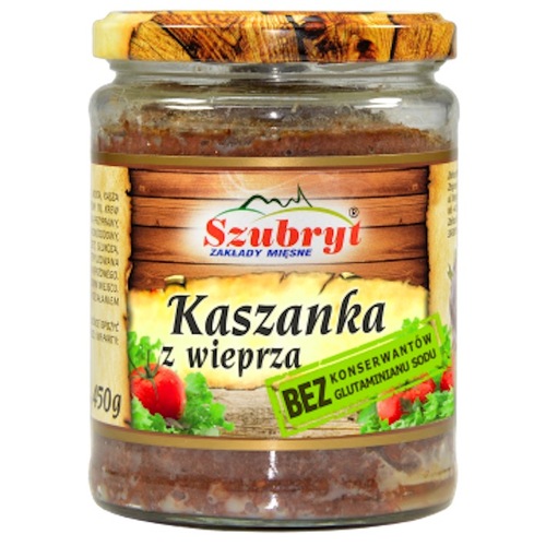 Szubryt Black Pudding Jar 450g / Kaszanka z Wieprza