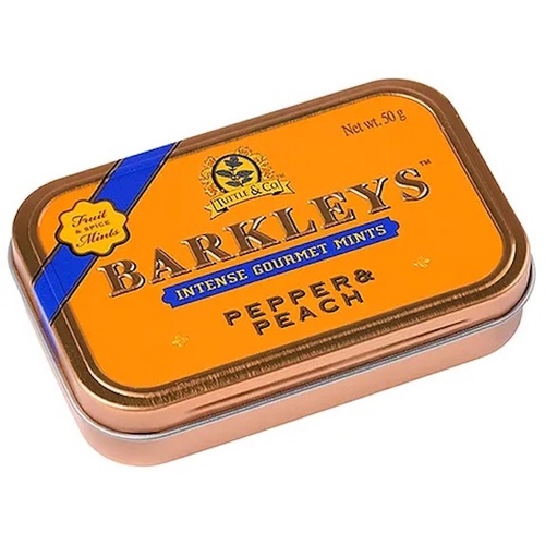 Tuttle & Co Barkleys Mints Intense Gourmet Pepper & Peach 50g