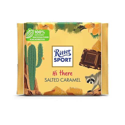 Ritter Sport Chocolate Bar Milk Salted Caramel 100g