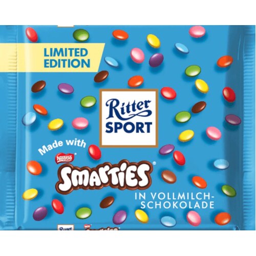 Ritter Sport Chocolate Bar Milk Smarties 100g