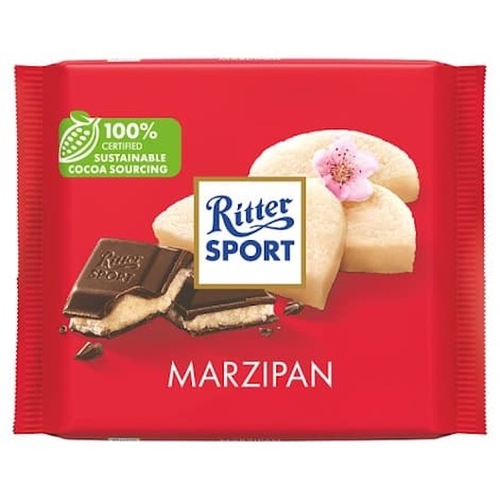 Ritter Sport Chocolate Bar Dark Marzipan 100g