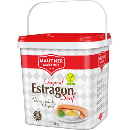 Mautner Markhof Original Tarragon Mustard Bucket 5kg / Estragon Senf