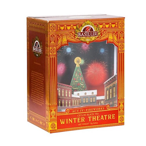 Basilur Tea Winter Theatre Act IV: Fireworks Box 75g / Loose Black Mixed Tea