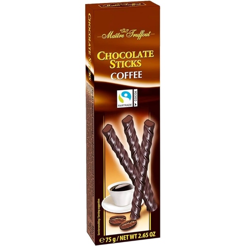 Maitre Truffout Sticks Dark Chocolate Coffee Box 75g