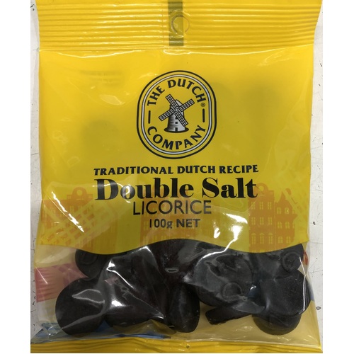 The Dutch Company Licorice Double Salt 100g