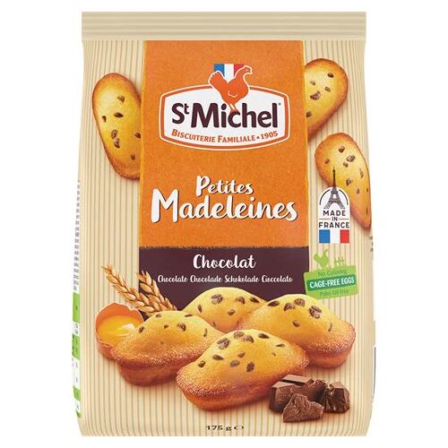 St.Michel Mini Madeleines w/Chocolate Chips 175g / Petites Madeleines Chocolat