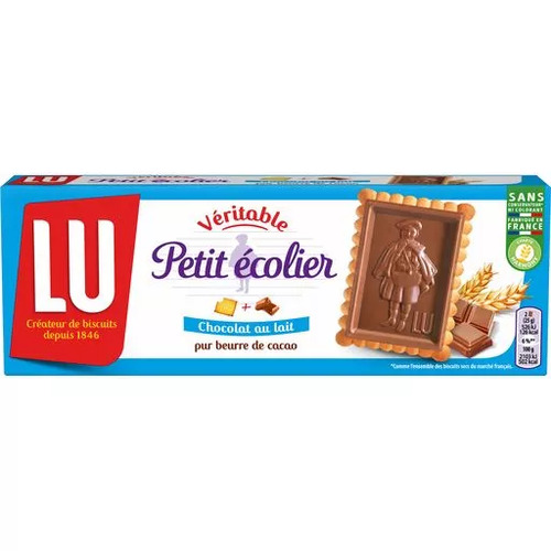 LU Biscuits Real Little Schoolboy Milk Chocolate 150g / Veritable Petit Ecolier 