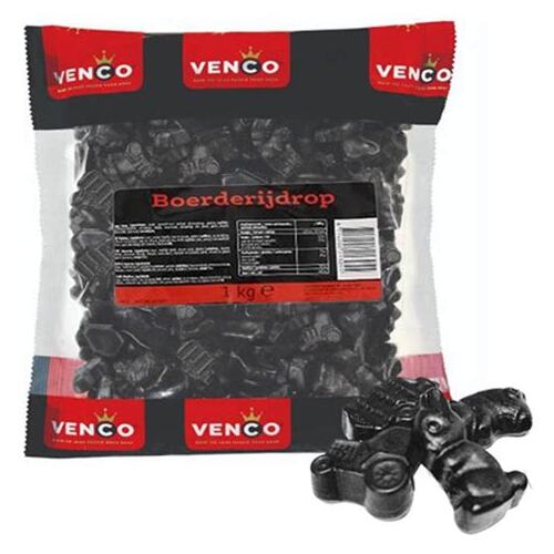 Venco Dutch Licorice Farm Animals Bag 1kg / Boerderijdrop